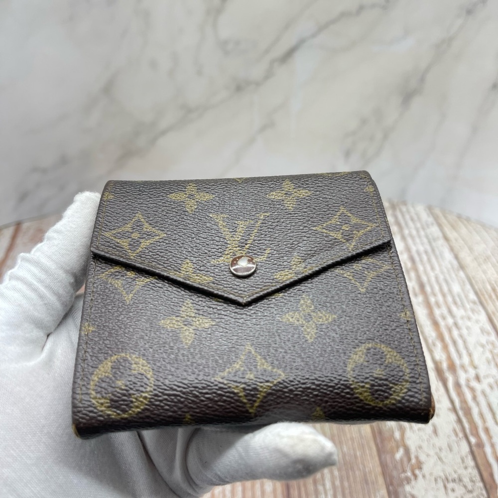 Louis Vuitton Brown and Gold Monogram Card Holder